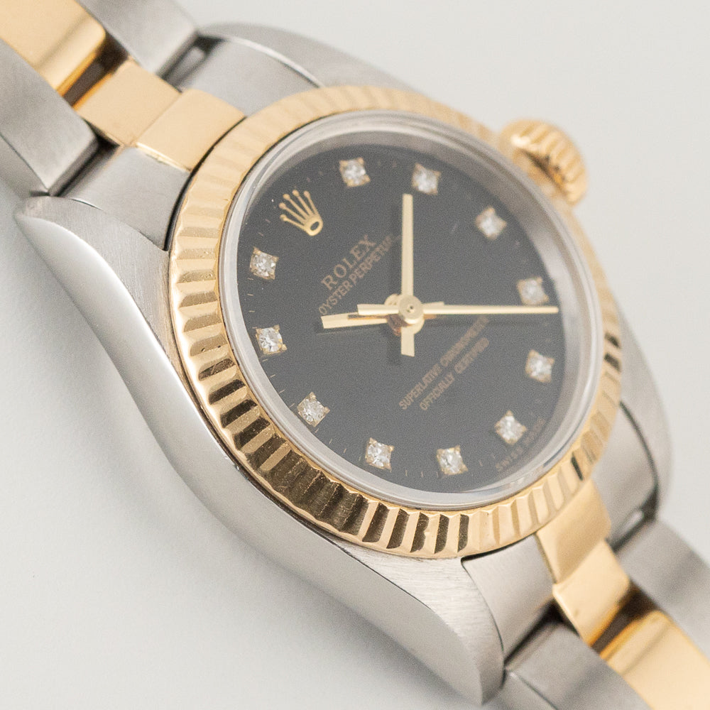 ROLEX OYSTER PERPETUAL Ref.67193G 11 Points Diamond