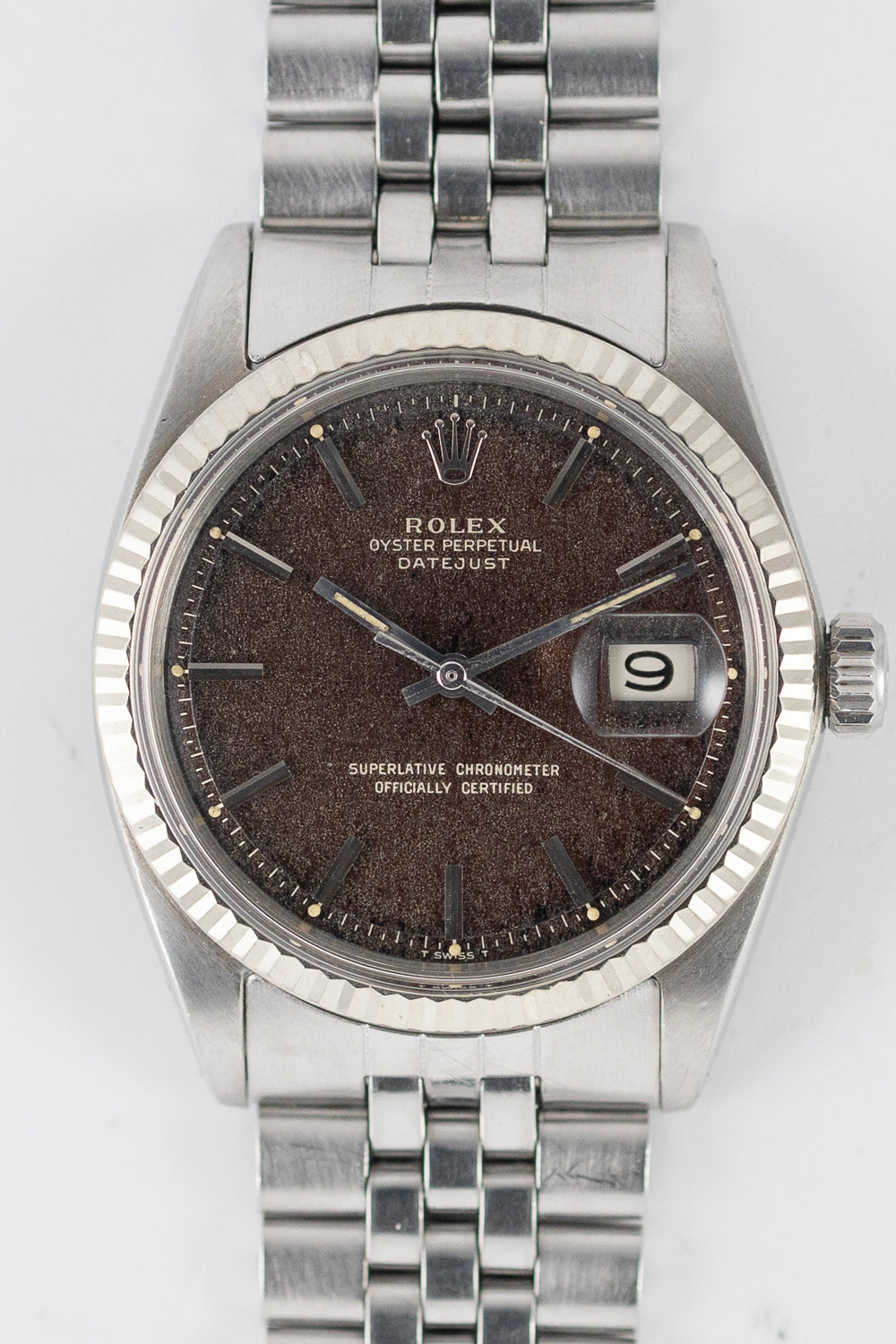 ROLEX DATEJUST Ref.1601 Tropical Black Gilt Dial