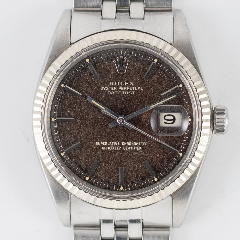 ROLEX DATEJUST Ref.1601 Tropical Black Gilt Dial