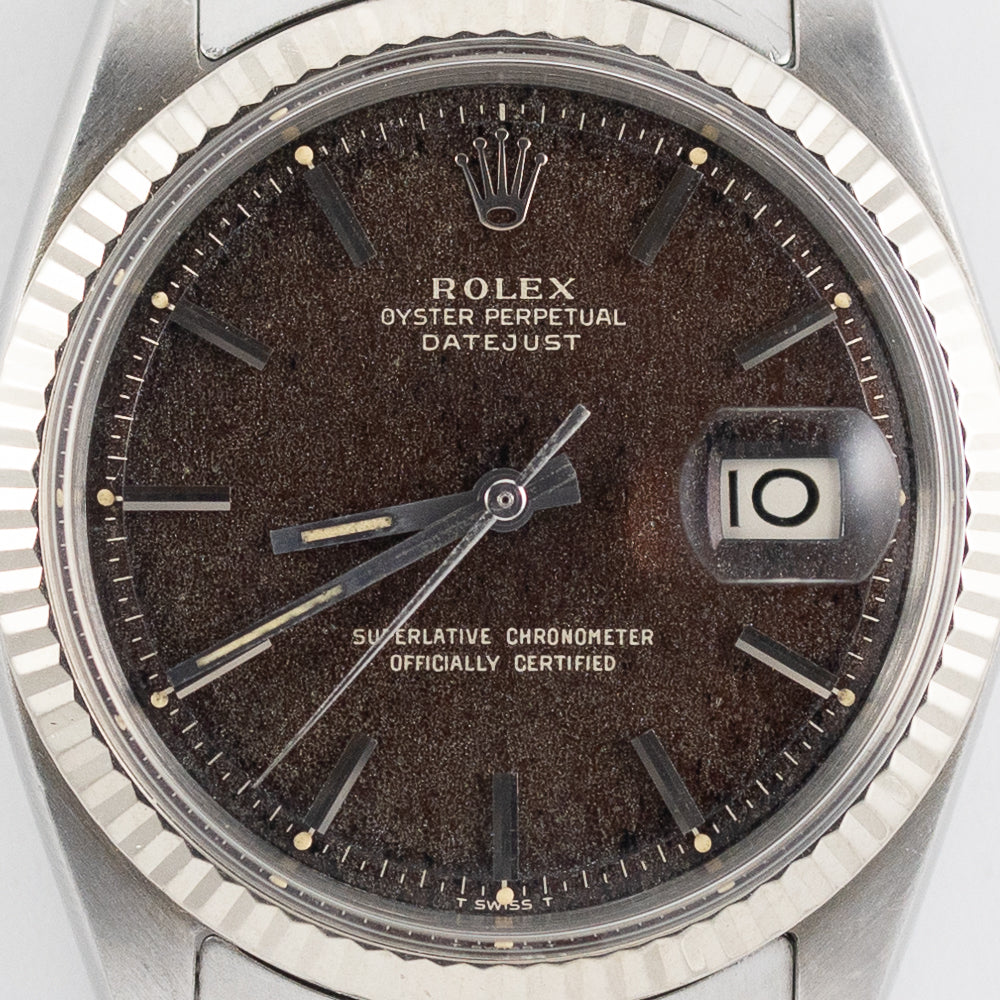 ROLEX DATEJUST Ref.1601 Tropical Black Gilt Dial