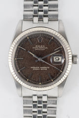 ROLEX DATEJUST Ref.1601 Tropical Black Gilt Dial