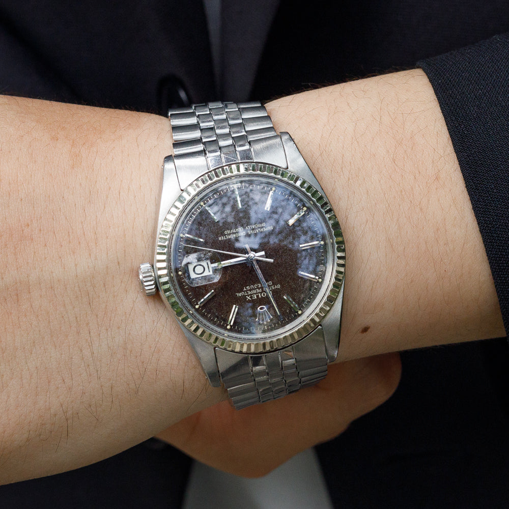 ROLEX DATEJUST Ref.1601 Tropical Black Gilt Dial