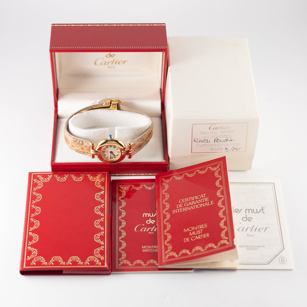 CARTIER SM MUST DE COLISEE REF.590002 with BOX