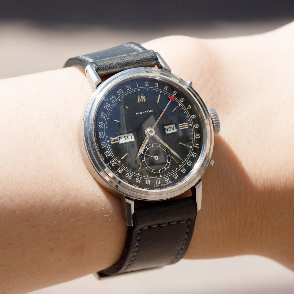 MOVADO Ref.14788 Triple Calendar Step Bezel