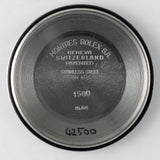 ROLEX OYSTER PERPETUAL DATE Ref.1500 Black Gilt Dial