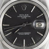 ROLEX OYSTER PERPETUAL DATE Ref.1500 Black Matte Dial