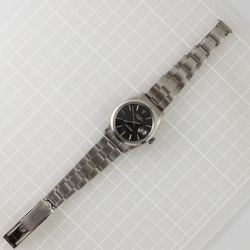 ROLEX OYSTER PERPETUAL DATE Ref.1500 Black Matte Dial