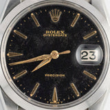ROLEX OYSTERDATE Re.6694 Black Gilt Dial