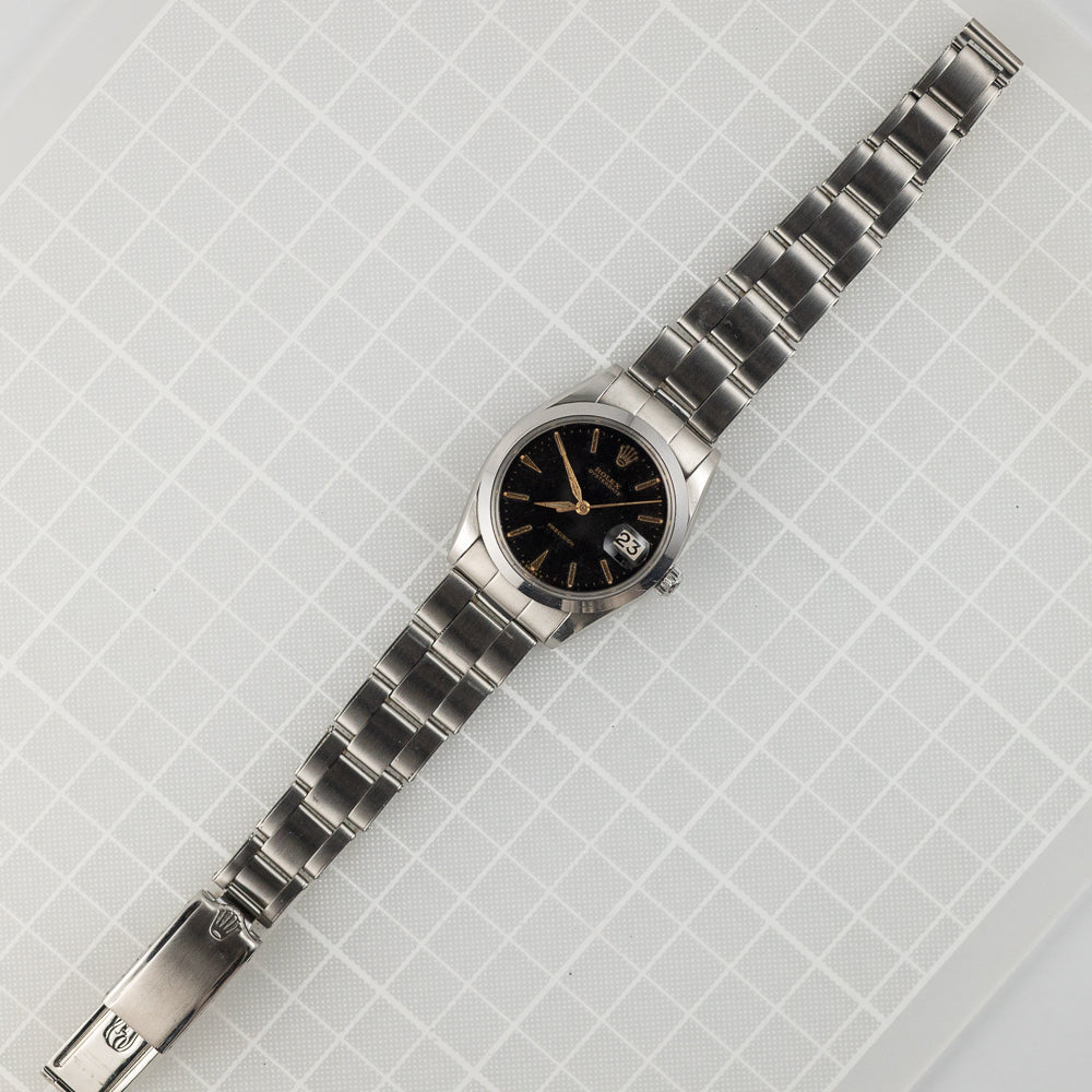 ROLEX OYSTERDATE Re.6694 Black Gilt Dial
