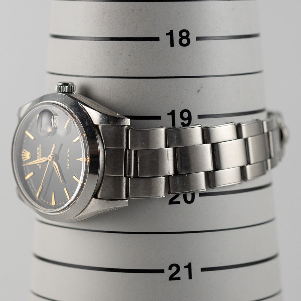 ROLEX OYSTERDATE Re.6694 Black Gilt Dial