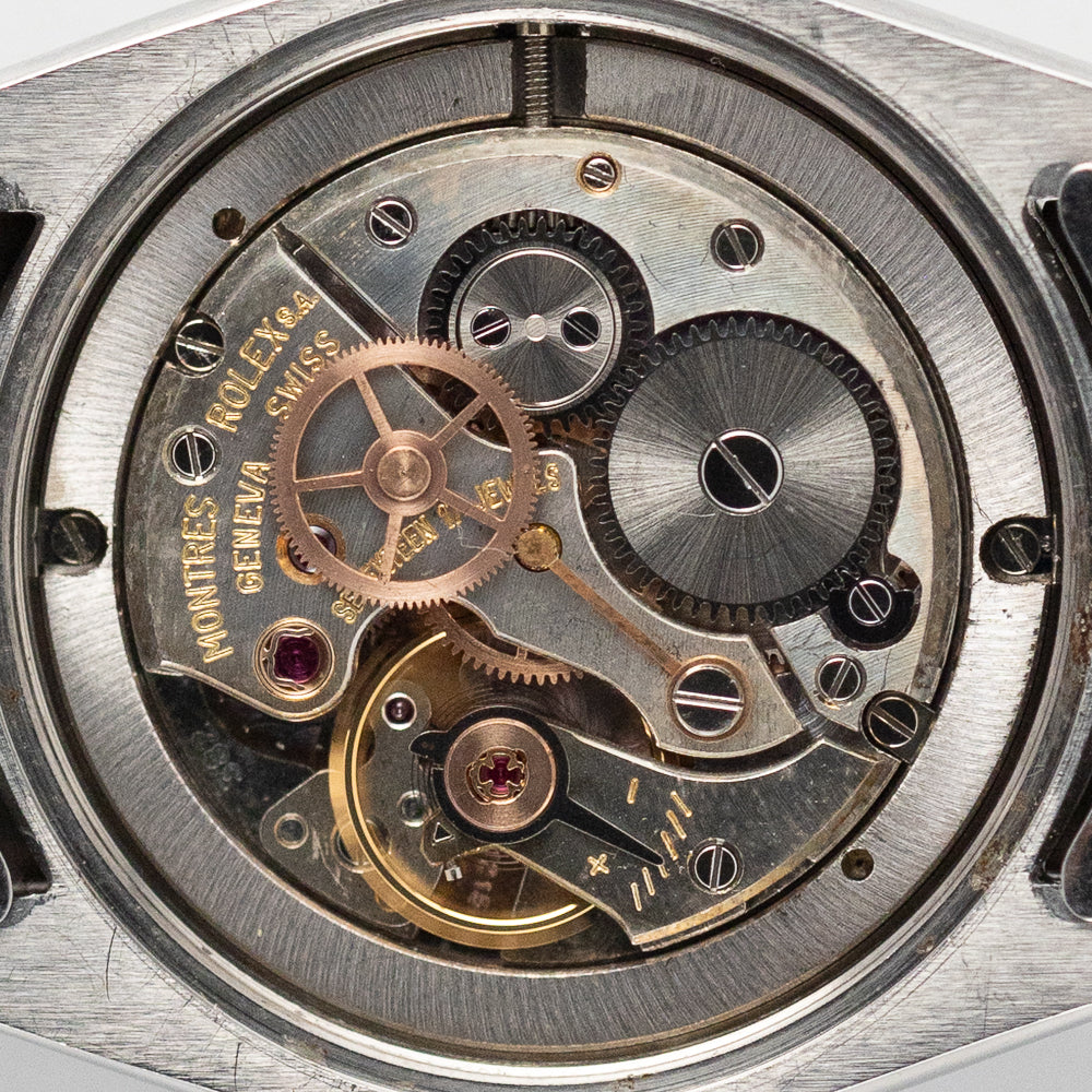 ROLEX OYSTERDATE Re.6694 Black Gilt Dial