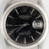 ROLEX OYSTER PERPETUAL DATE Ref.1500 Black Gilt Dial