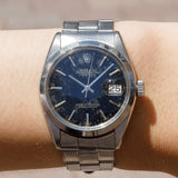 ROLEX OYSTER PERPETUAL DATE Ref.1500 Black Gilt Dial