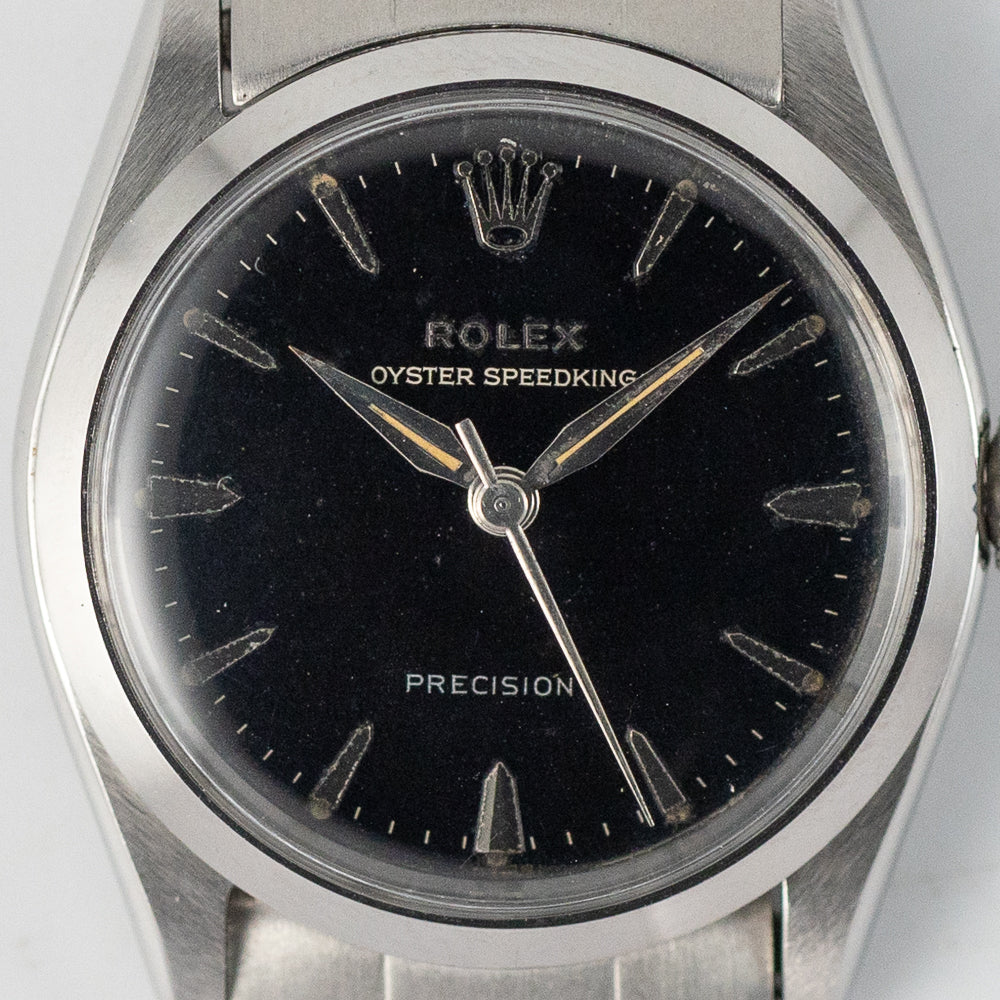 ROLEX OYSTER SPEEDKING Ref.6420 Black Gilt Dial