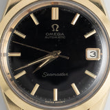 OMEGA Seamaster Ref.166.010 Gold Top Glossy Black Gilt Dial