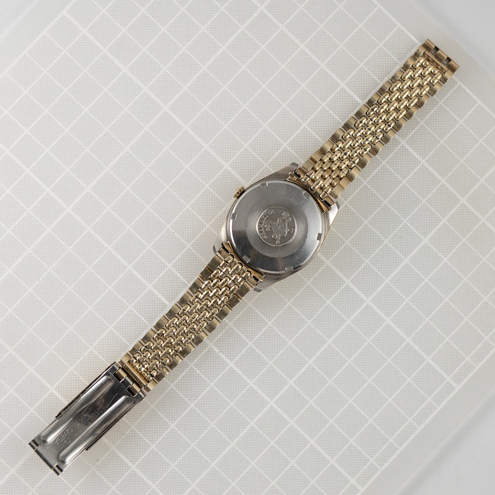 OMEGA Seamaster Ref.166.010 Gold Top Glossy Black Gilt Dial