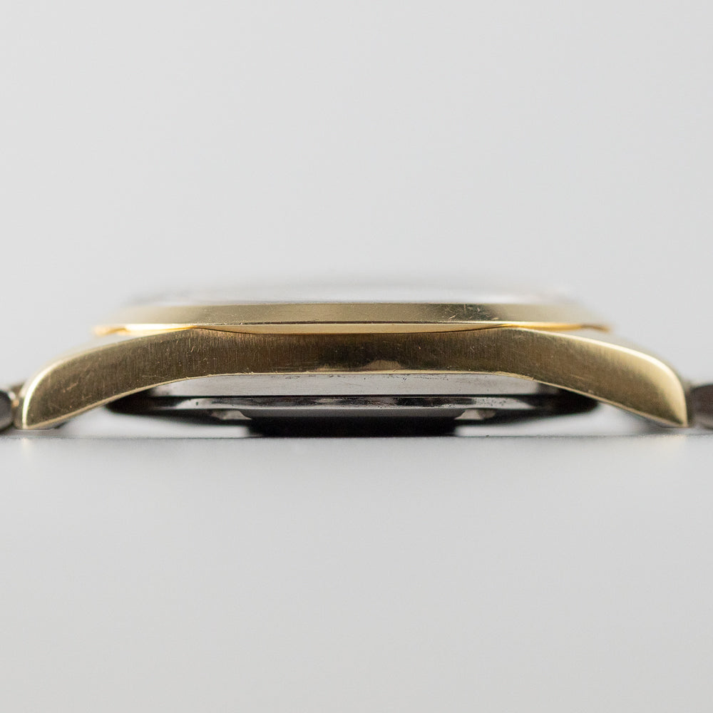 OMEGA Seamaster Ref.166.010 Gold Top Glossy Black Gilt Dial