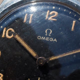 OMEGA SEI-TACCHE Black Gilt Dial
