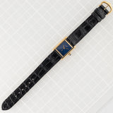 CARTIER SM MUST DE TANK LAPIS BLUE DIAL