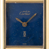 CARTIER SM MUST DE TANK LAPIS BLUE DIAL