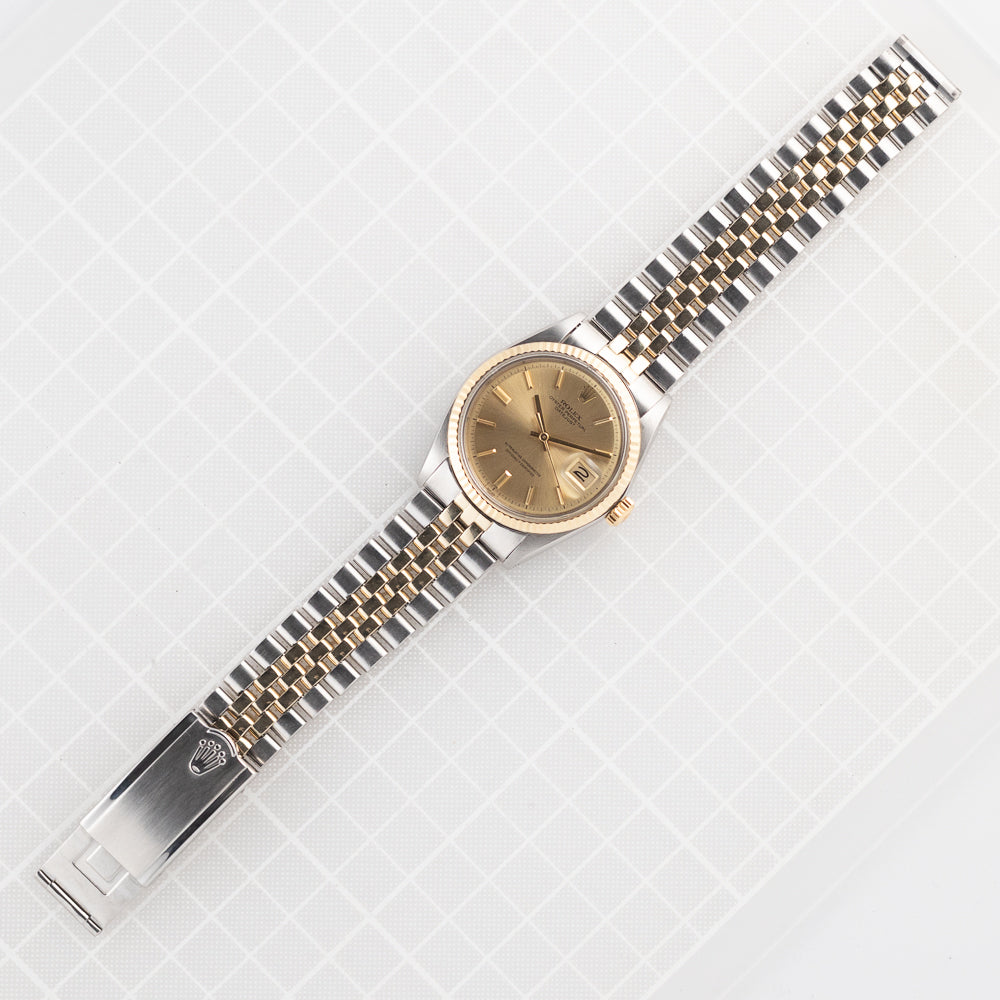 ROLEX DATEJUST no lum Ref.1601 Box paper