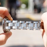 ROLEX OYSTER PERPETUAL Ref.6569 Black Gilt Pie Pan Sector Dial