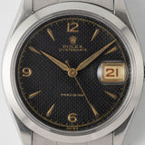 ROLEX OYSTERDATE Ref.6294 Black Honeycomb Dial with elastic Bracelet