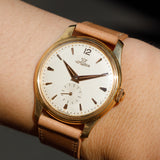 LEMANIA 18KRG Waterproof Calatrava Step Bezel