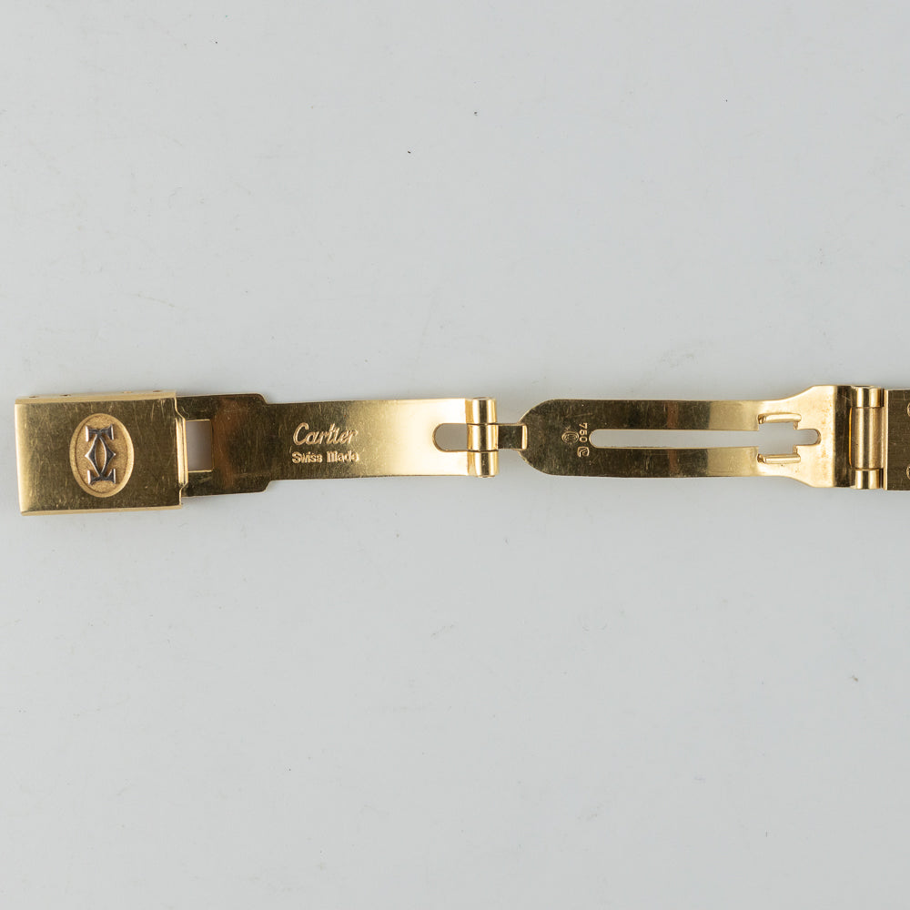 CARTIER SM SANTOS OCTAGON 18K Yellow Gold