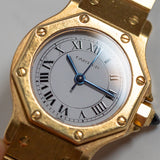 CARTIER SM SANTOS OCTAGON 18K Yellow Gold
