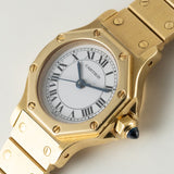 CARTIER SM SANTOS OCTAGON 18K Yellow Gold
