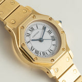 CARTIER SM SANTOS OCTAGON 18K Yellow Gold