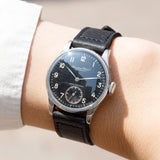 IWC Calatrava Balck Gilt Dial Cal.83 Earliest Screw-in Case Back