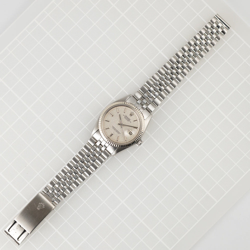 ROLEX DATEJUST Ref.1601 Gray Linen Dial