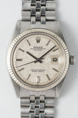 ROLEX DATEJUST Ref.1601 Gray Linen Dial