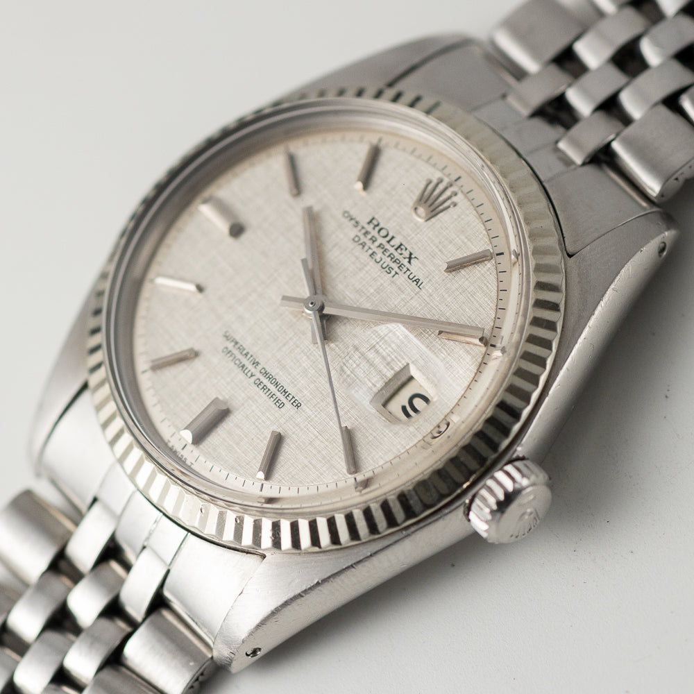 ROLEX DATEJUST Ref.1601 Gray Linen Dial