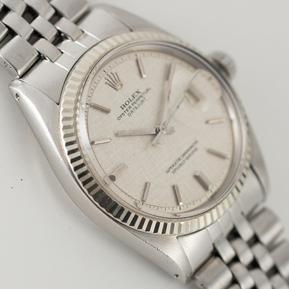 ROLEX DATEJUST Ref.1601 Gray Linen Dial
