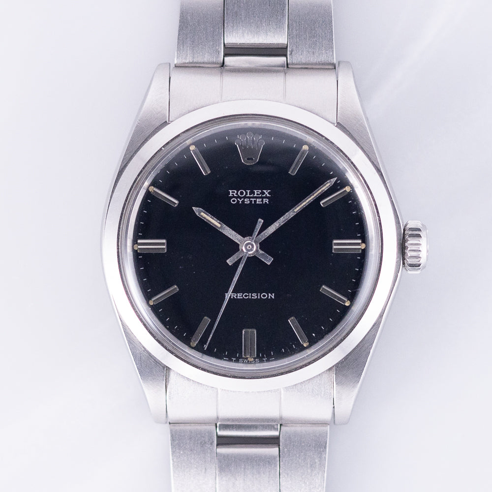 ROLEX OYSTER Ref.6426 Black Mirror Dial – TIMEANAGRAM