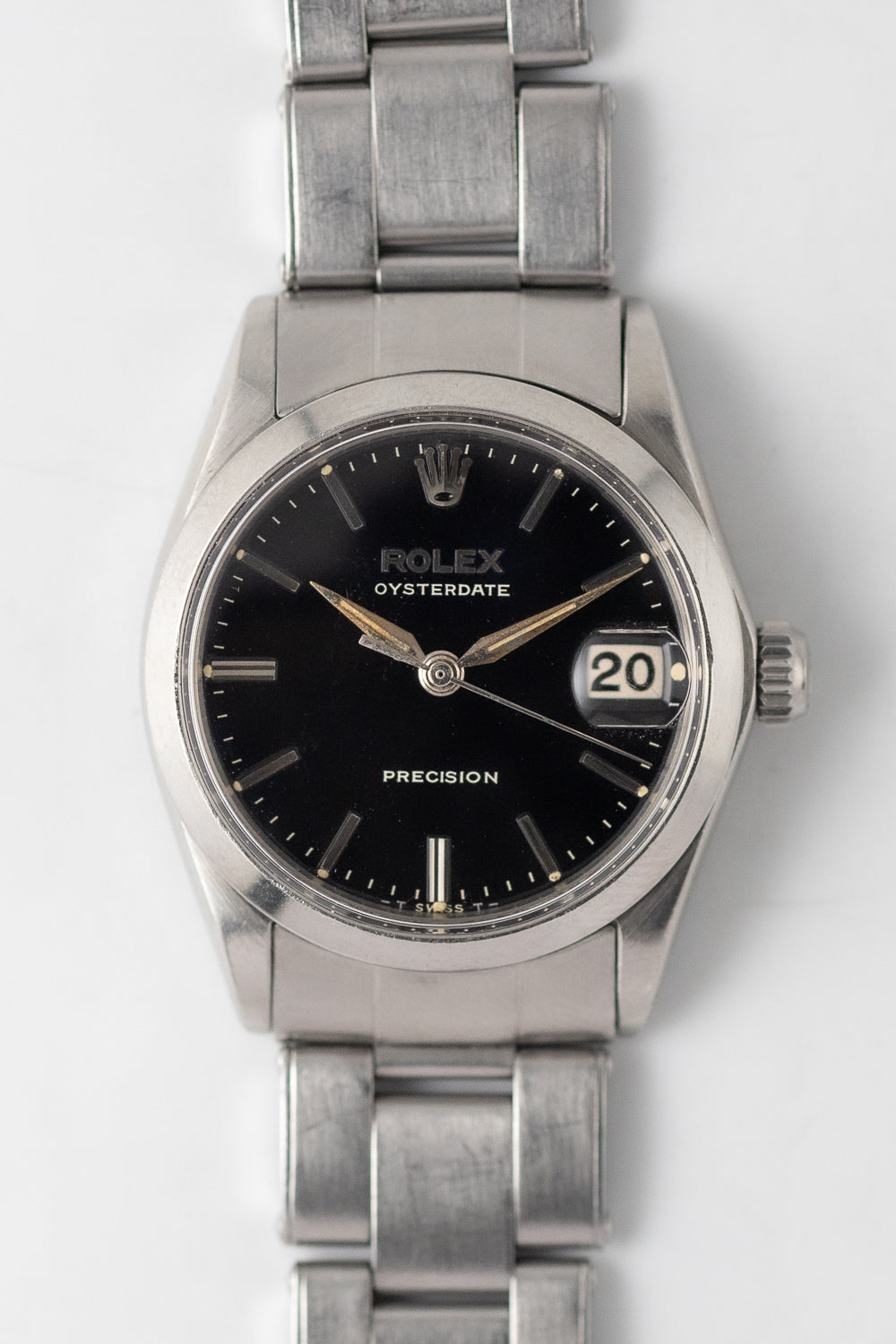 ROLEX OYSTERDATE Ref.6466 Black Gilt Dial