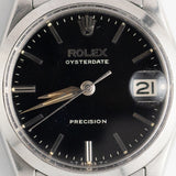 ROLEX OYSTERDATE Ref.6466 Black Gilt Dial