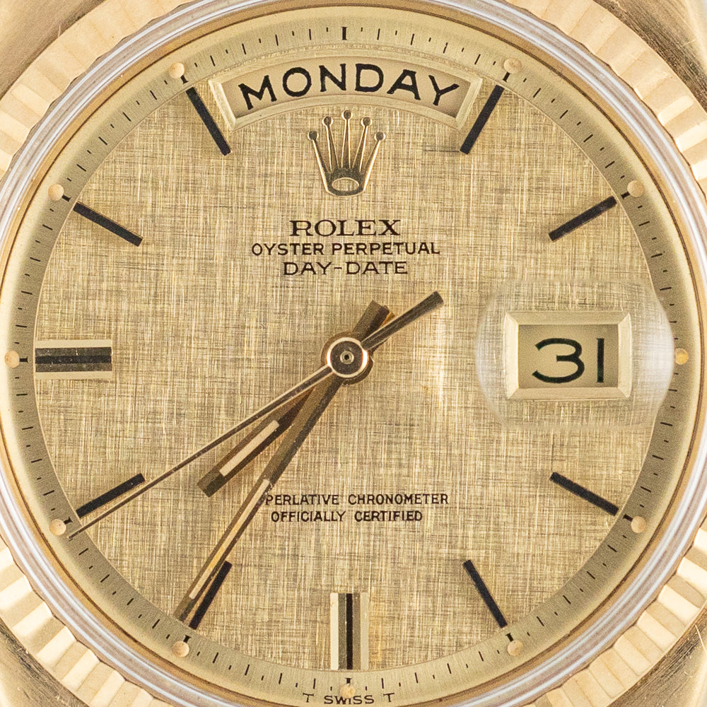 ROLEX DAY-DATE Ref.1803 Linen Dial