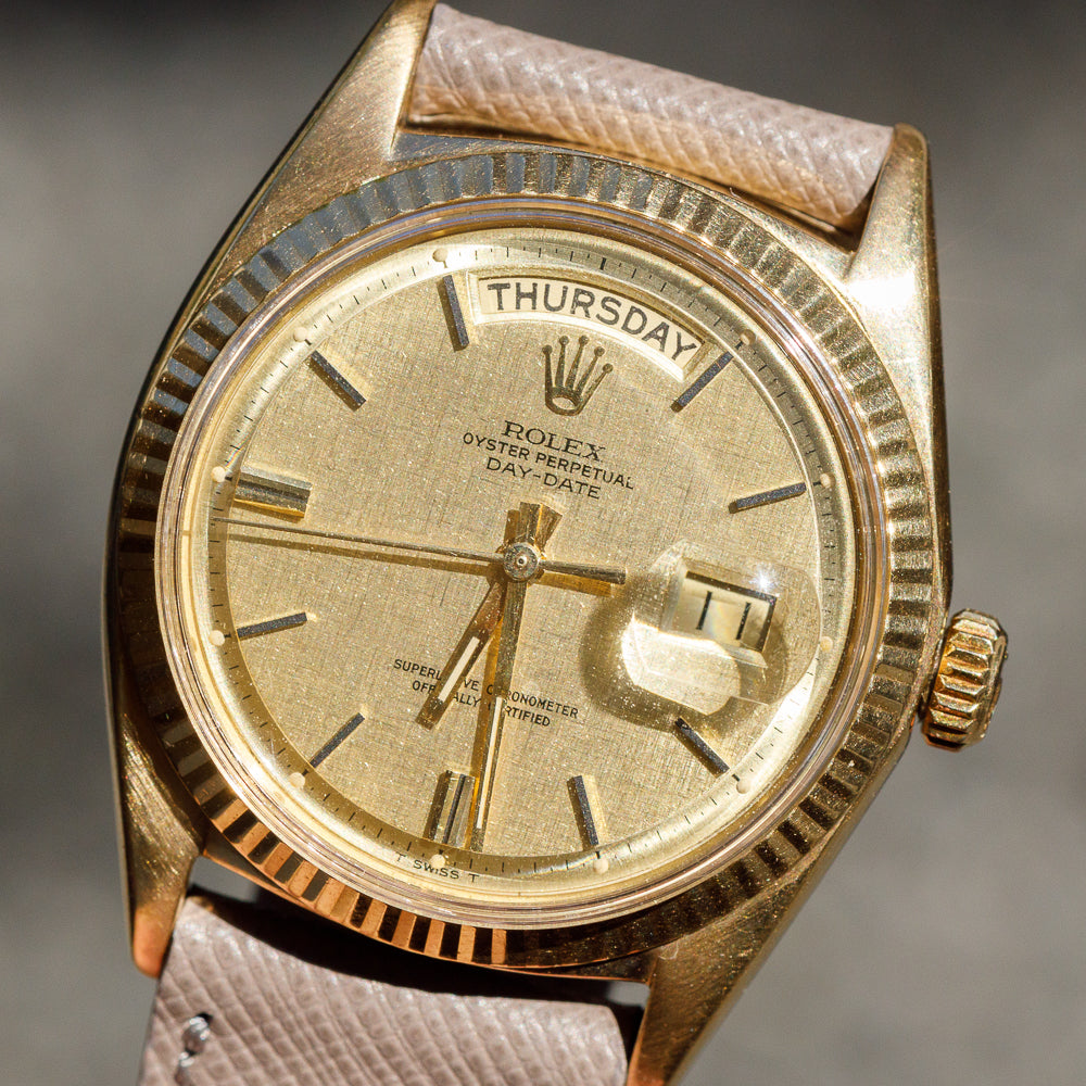 ROLEX DAY-DATE Ref.1803 Linen Dial