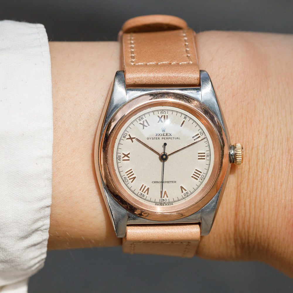 ROLEX BUBBLE BACK Ref.2940 Applied Roman Dial
