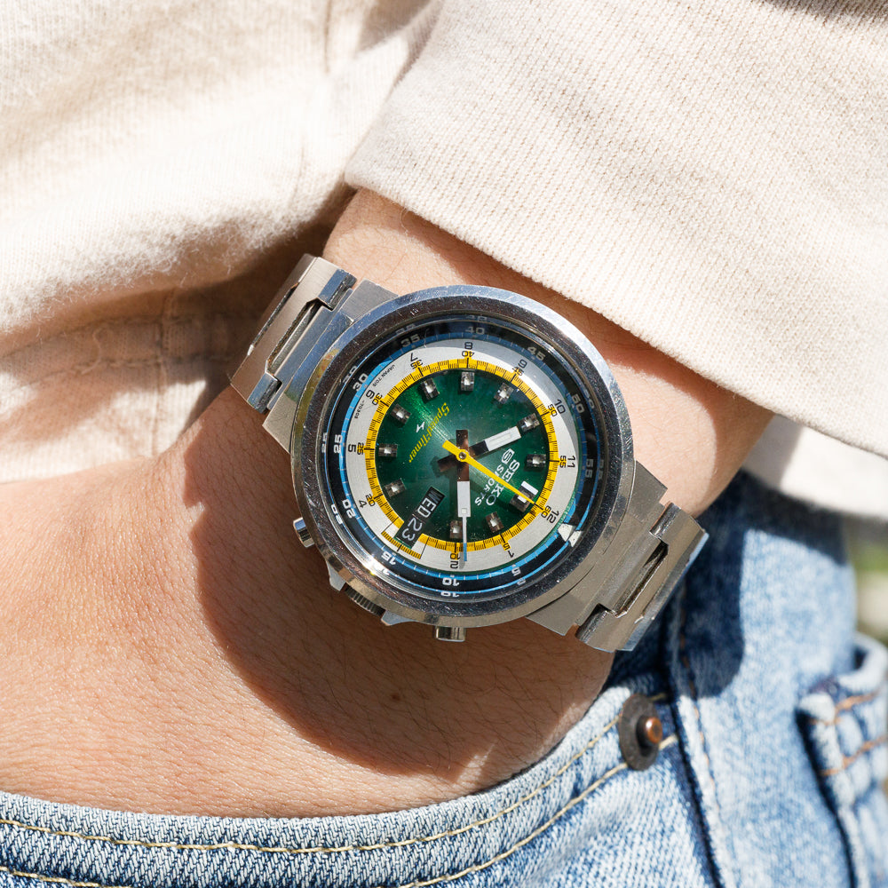 SEIKO 5 SPORTS SPEEDTIMER REF.7015-7020 Hulk