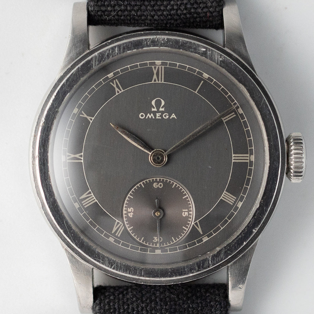 OMEGA Cal.23.4SC Earliest Waterproof Model Grey Gilt Dial