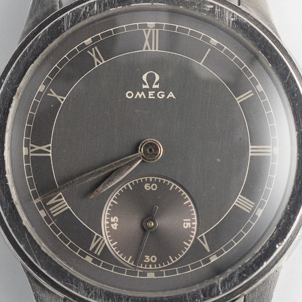 OMEGA Cal.23.4SC Earliest Waterproof Model Grey Gilt Dial