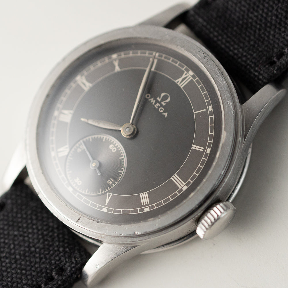 OMEGA Cal.23.4SC Earliest Waterproof Model Grey Gilt Dial