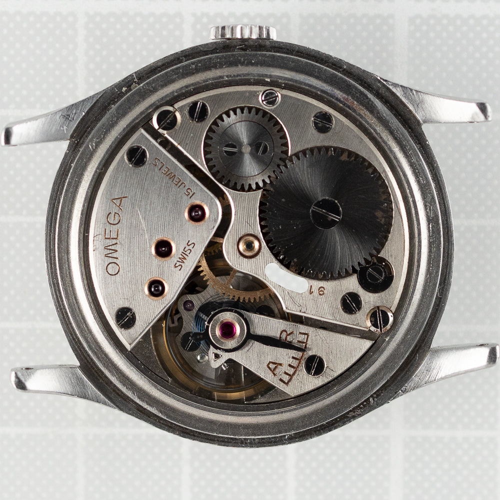 OMEGA Oversize 38mm Black Gilt dial Cal.30T1