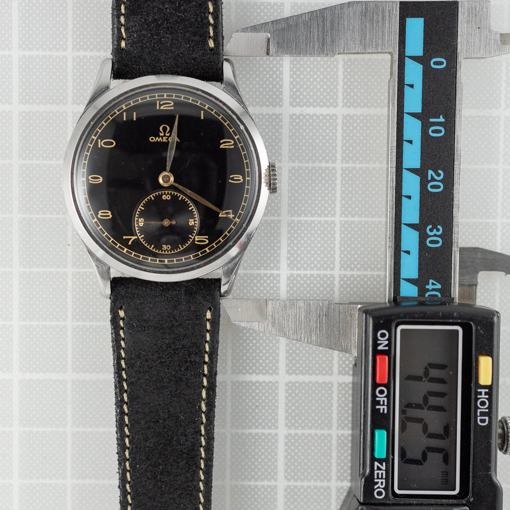 OMEGA Oversize 38mm Black Gilt dial Cal.30T1