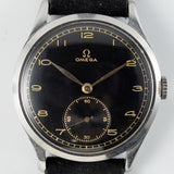 OMEGA Oversize 38mm Black Gilt dial Cal.30T1